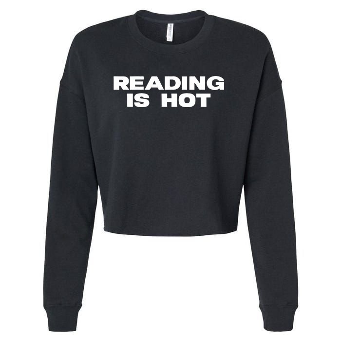 Reading Is Hot Stormi Cropped Pullover Crew