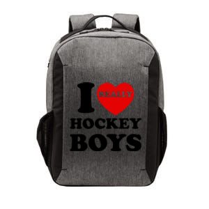 Retro I Heart Hockey I Love Hockey Family Matching Cute Gift Vector Backpack