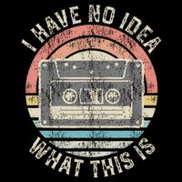 Retro I Have No Idea What This Is Funny Vintage Cassette Hoodie