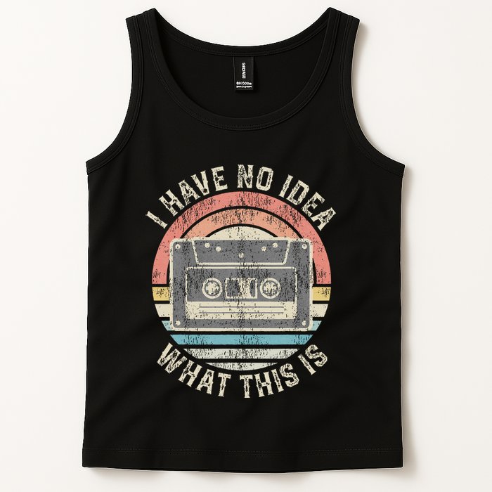 Retro I Have No Idea What This Is Funny Vintage Cassette Tank Top