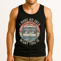 Retro I Have No Idea What This Is Funny Vintage Cassette Tank Top