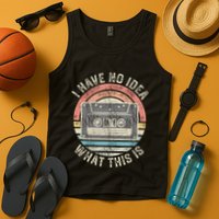 Retro I Have No Idea What This Is Funny Vintage Cassette Tank Top