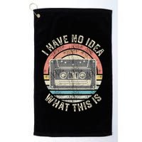 Retro I Have No Idea What This Is Funny Vintage Cassette Golf Towel