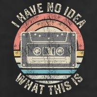 Retro I Have No Idea What This Is Funny Vintage Cassette Golf Towel