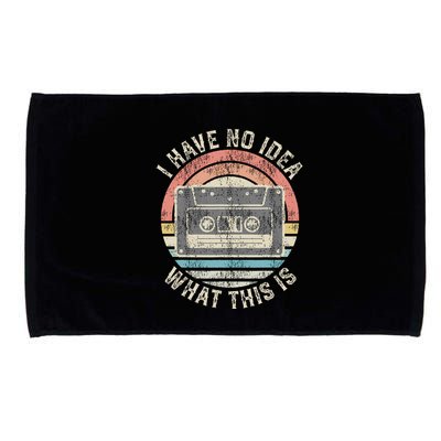 Retro I Have No Idea What This Is Funny Vintage Cassette Microfiber Hand Towel
