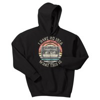 Retro I Have No Idea What This Is Funny Vintage Cassette Kids Hoodie