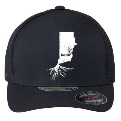 Rhode Island Home Roots State Map Love Pride Gift Flexfit Unipanel Trucker Cap