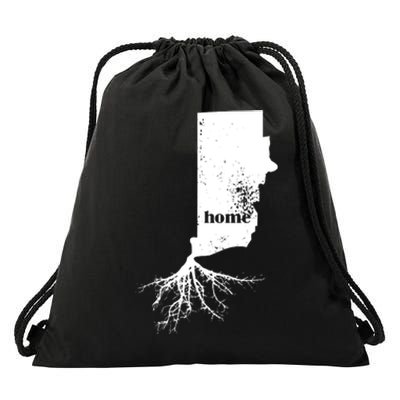 Rhode Island Home Roots State Map Love Pride Gift Drawstring Bag