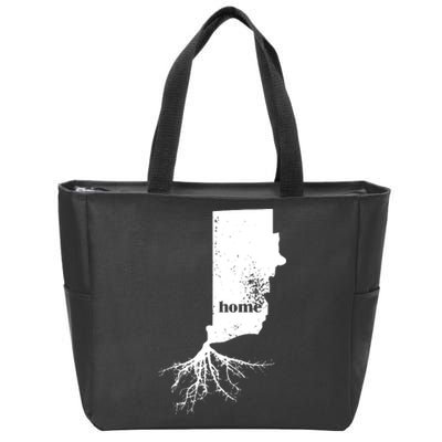 Rhode Island Home Roots State Map Love Pride Gift Zip Tote Bag