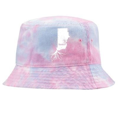 Rhode Island Home Roots State Map Love Pride Gift Tie-Dyed Bucket Hat