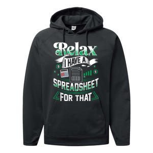 Relax I Have A Spreadsheet For That Actuary Performance Fleece Hoodie