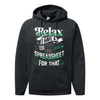 Relax I Have A Spreadsheet For That Actuary Performance Fleece Hoodie