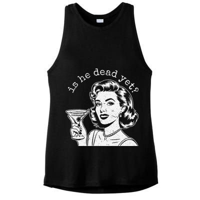 Retro Is He Dead Yet Anti Fascism Ladies PosiCharge Tri-Blend Wicking Tank