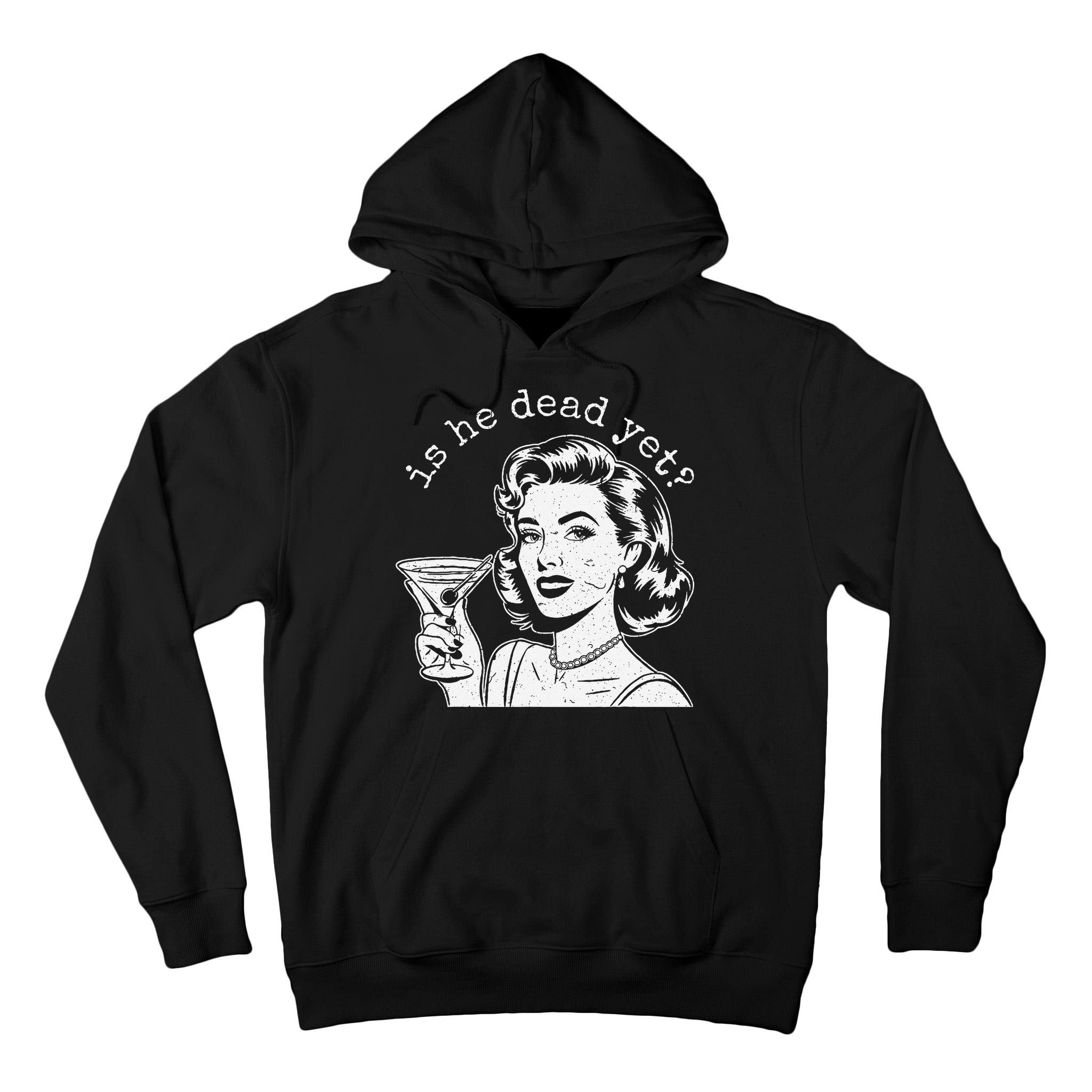Retro Is He Dead Yet Anti Fascism Tall Hoodie