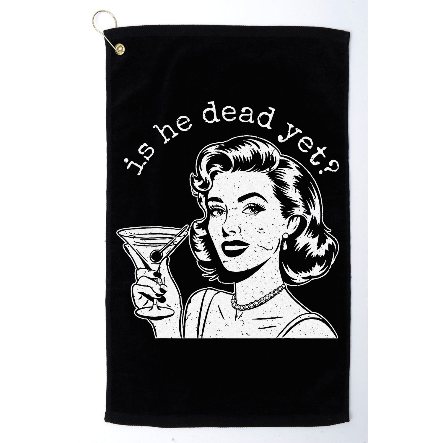 Retro Is He Dead Yet Anti Fascism Golf Towel
