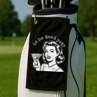 Retro Is He Dead Yet Anti Fascism Golf Towel