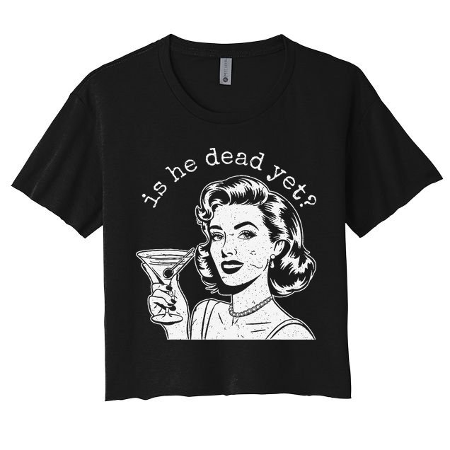 Retro Is He Dead Yet Anti Fascism Crop Top