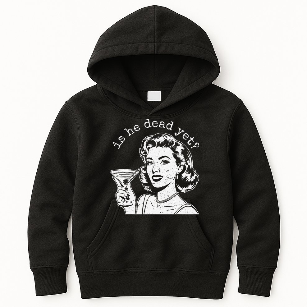 Retro Is He Dead Yet Anti Fascism Kids Hoodie