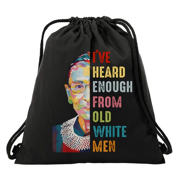 Rbg Ive Heard Enough From Old White Drawstring Bag