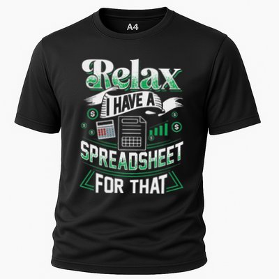 Relax I Have A Spreadsheet For That Actuary Cooling Performance Crew T-Shirt