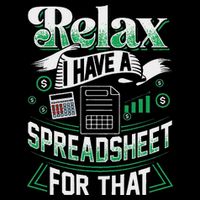 Relax I Have A Spreadsheet For That Actuary Daily Commute Backpack