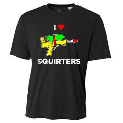 Retro I Heart Squirters Funny I Love Squirters Cooling Performance Crew T-Shirt