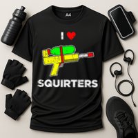 Retro I Heart Squirters Funny I Love Squirters Cooling Performance Crew T-Shirt