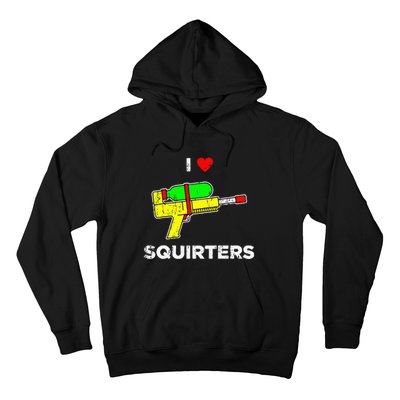 Retro I Heart Squirters Funny I Love Squirters Hoodie