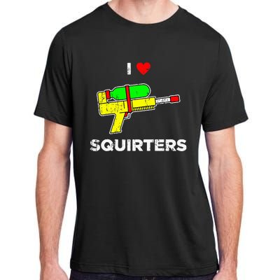 Retro I Heart Squirters Funny I Love Squirters Adult ChromaSoft Performance T-Shirt