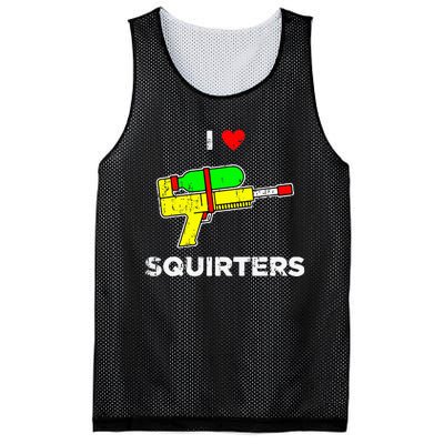 Retro I Heart Squirters Funny I Love Squirters Mesh Reversible Basketball Jersey Tank