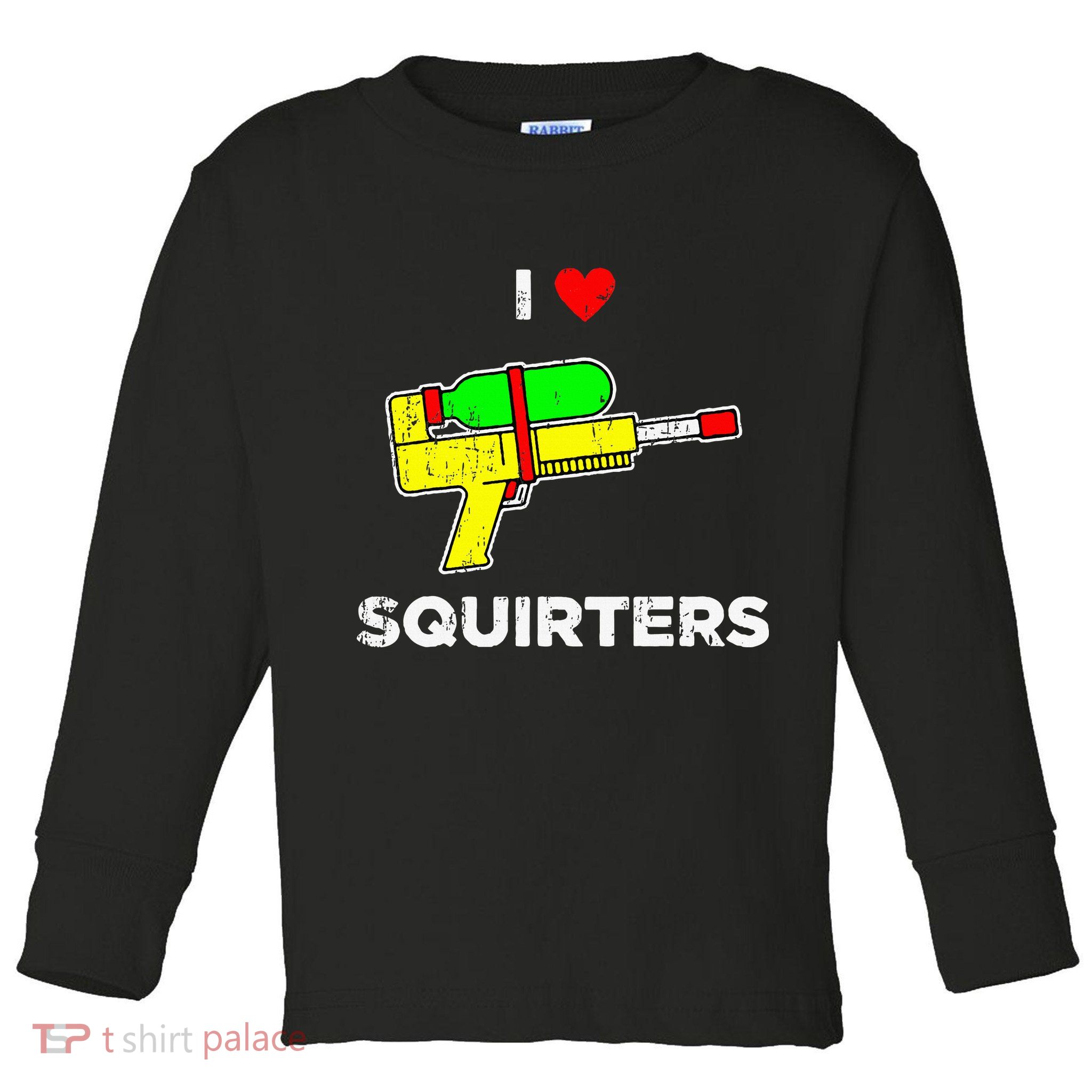 Retro I Heart Squirters Funny I Love Squirters Toddler Long Sleeve Shirt
