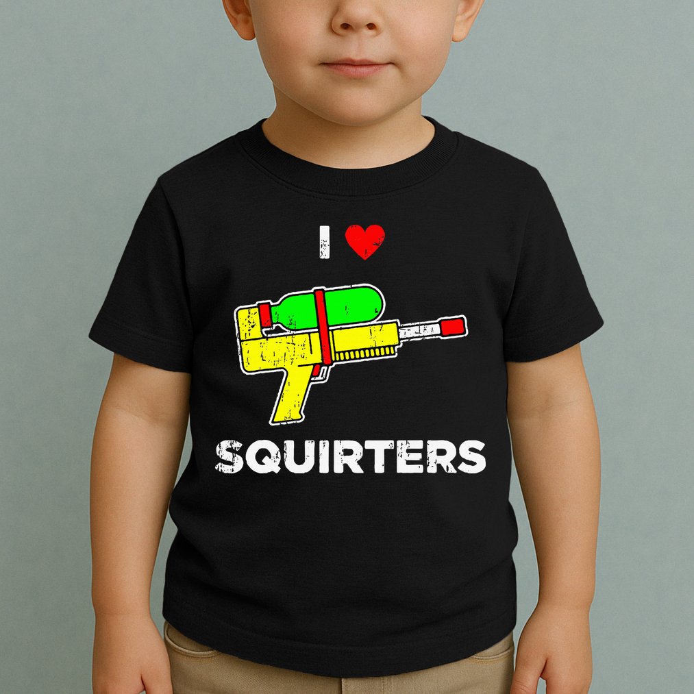 Retro I Heart Squirters Funny I Love Squirters Toddler T-Shirt