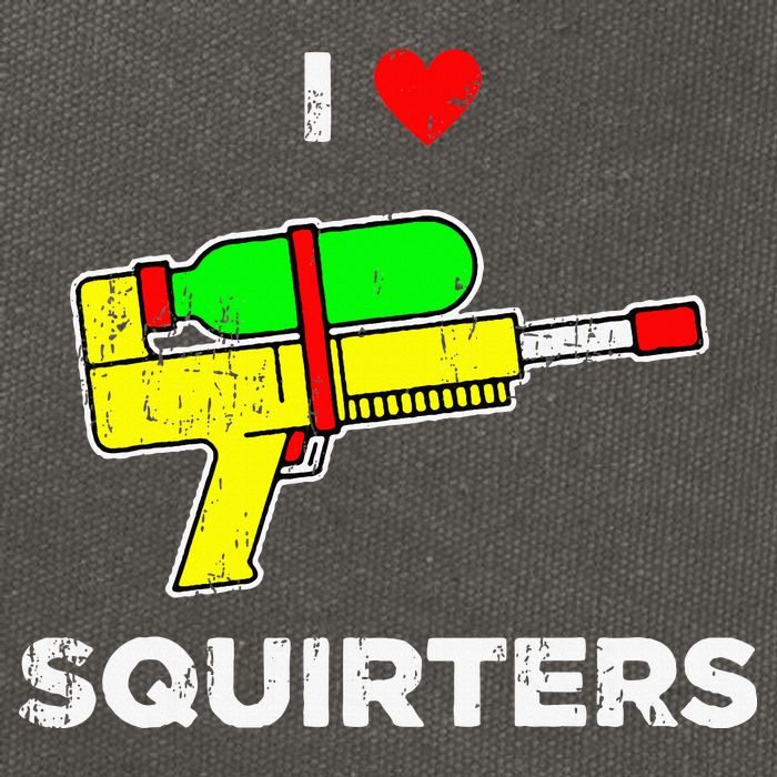 Retro I Heart Squirters Funny I Love Squirters Cotton Canvas Backpack