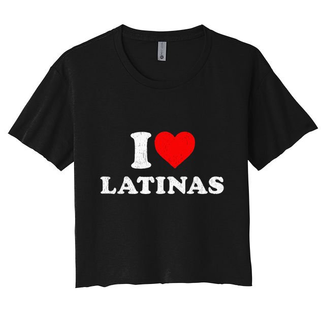 Retro I Heart Latinas Clothing I Love Latinas Crop Top