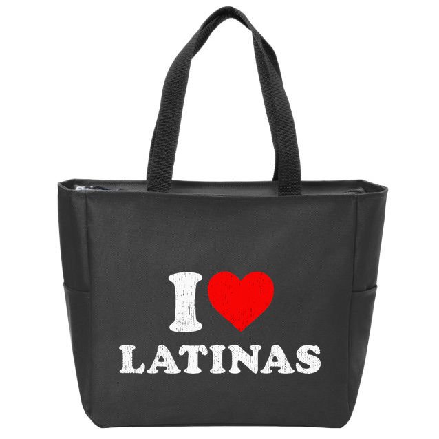 Retro I Heart Latinas Clothing I Love Latinas Zip Tote Bag