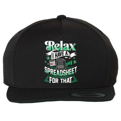 Relax I Have A Spreadsheet For That Actuary Wool Snapback Cap