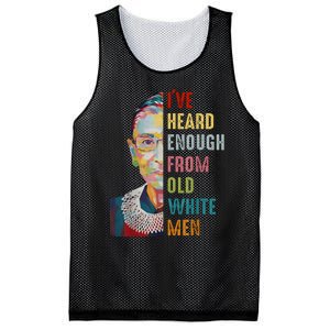 Rbg IVe Heard Enough From Old White Mesh Reversible Basketball Jersey Tank