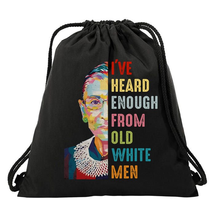 Rbg Ive Heard Enough From Old White Drawstring Bag