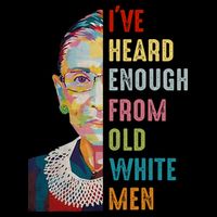 Rbg Ive Heard Enough From Old White Flat Bill Trucker Hat