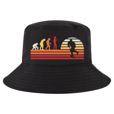 Retro Ice Hockey Player Gift Vintage Hockey Gift Cool Comfort Performance Bucket Hat