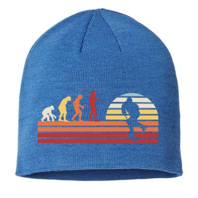 Retro Ice Hockey Player Gift Vintage Hockey Gift Sustainable Beanie