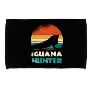 Retro Iguana Hunter Microfiber Hand Towel