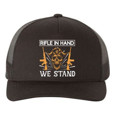 Rifle In Hand We Stand Yupoong Adult 5-Panel Trucker Hat