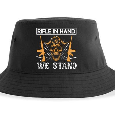 Rifle In Hand We Stand Sustainable Bucket Hat