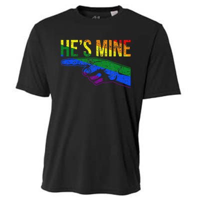 Retro I'm His He's Mine Gay Couples Im His Hes Mine Hes Mine Cooling Performance Crew T-Shirt