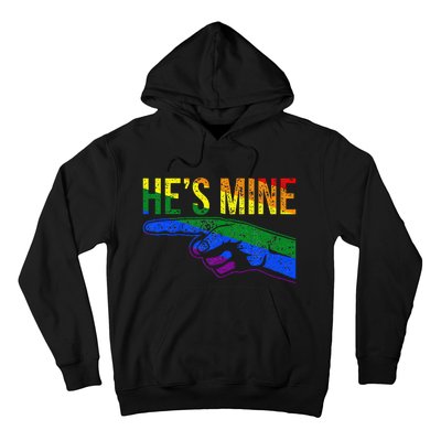 Retro I'm His He's Mine Gay Couples Im His Hes Mine Hes Mine Hoodie