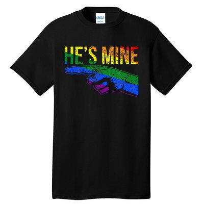 Retro I'm His He's Mine Gay Couples Im His Hes Mine Hes Mine Tall T-Shirt