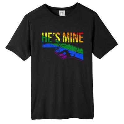 Retro I'm His He's Mine Gay Couples Im His Hes Mine Hes Mine Tall Fusion ChromaSoft Performance T-Shirt