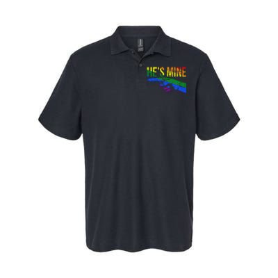 Retro I'm His He's Mine Gay Couples Im His Hes Mine Hes Mine Softstyle Adult Sport Polo