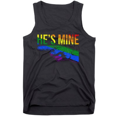 Retro I'm His He's Mine Gay Couples Im His Hes Mine Hes Mine Tank Top